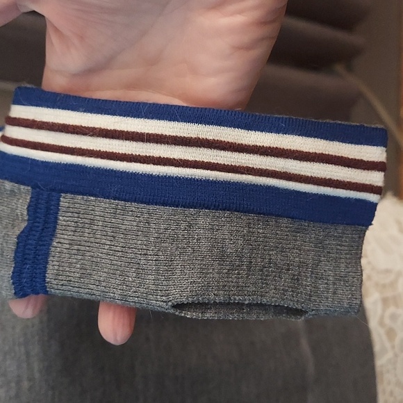 ATHLETA S Canyon Long Sleeve Thumbhole Pullover Striped Sleeve Sweater - Picture 8 of 14